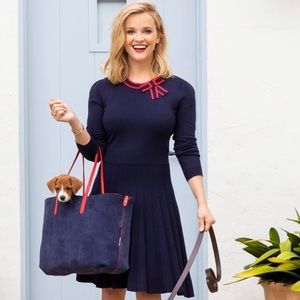 draper james sailor bow sweater dress